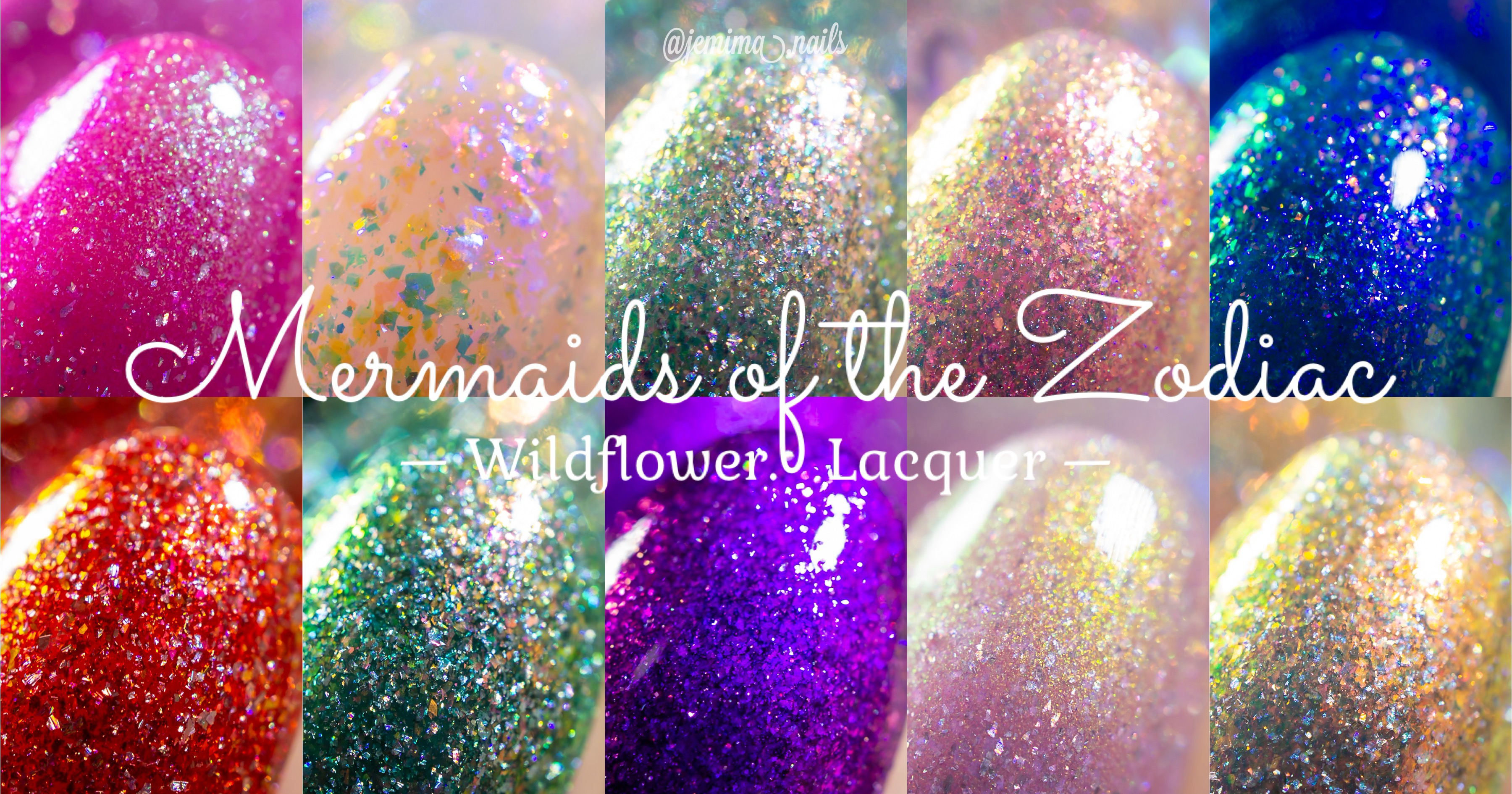 🇺🇸 Wildflower Lacquer Mermaids of the Zodiac Vol.1 & January 24′ Launch