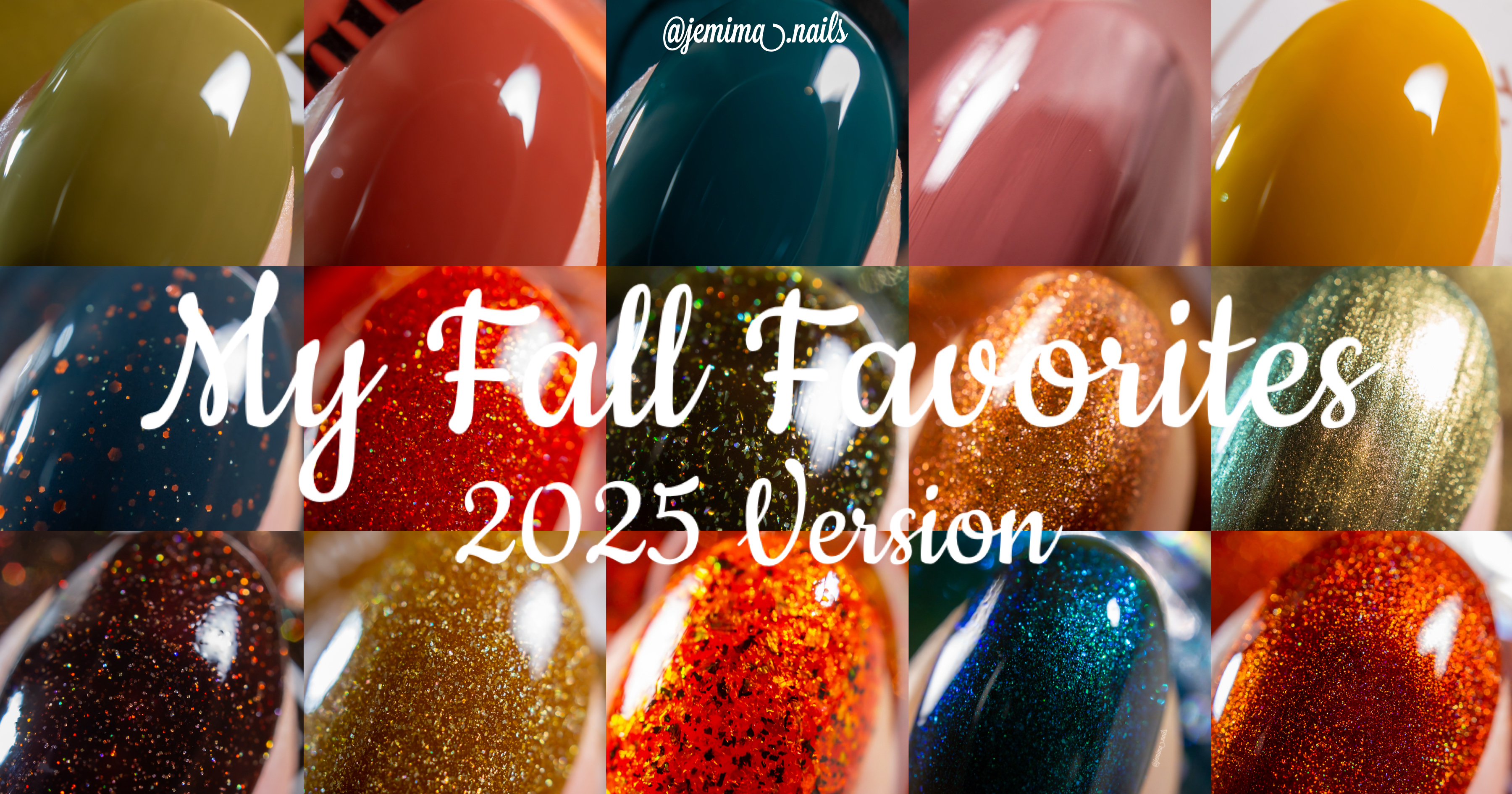 🇹🇼 最適合秋天的指甲油—— 我的 2025 年秋季最愛選色